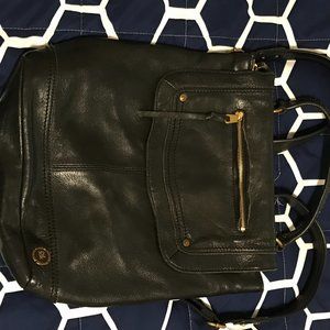 Leather backpack